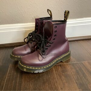 Dr. Martens 1460W Leather Women's Boots 6 US - Plum